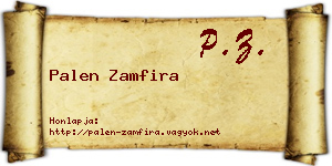 Palen Zamfira névjegykártya